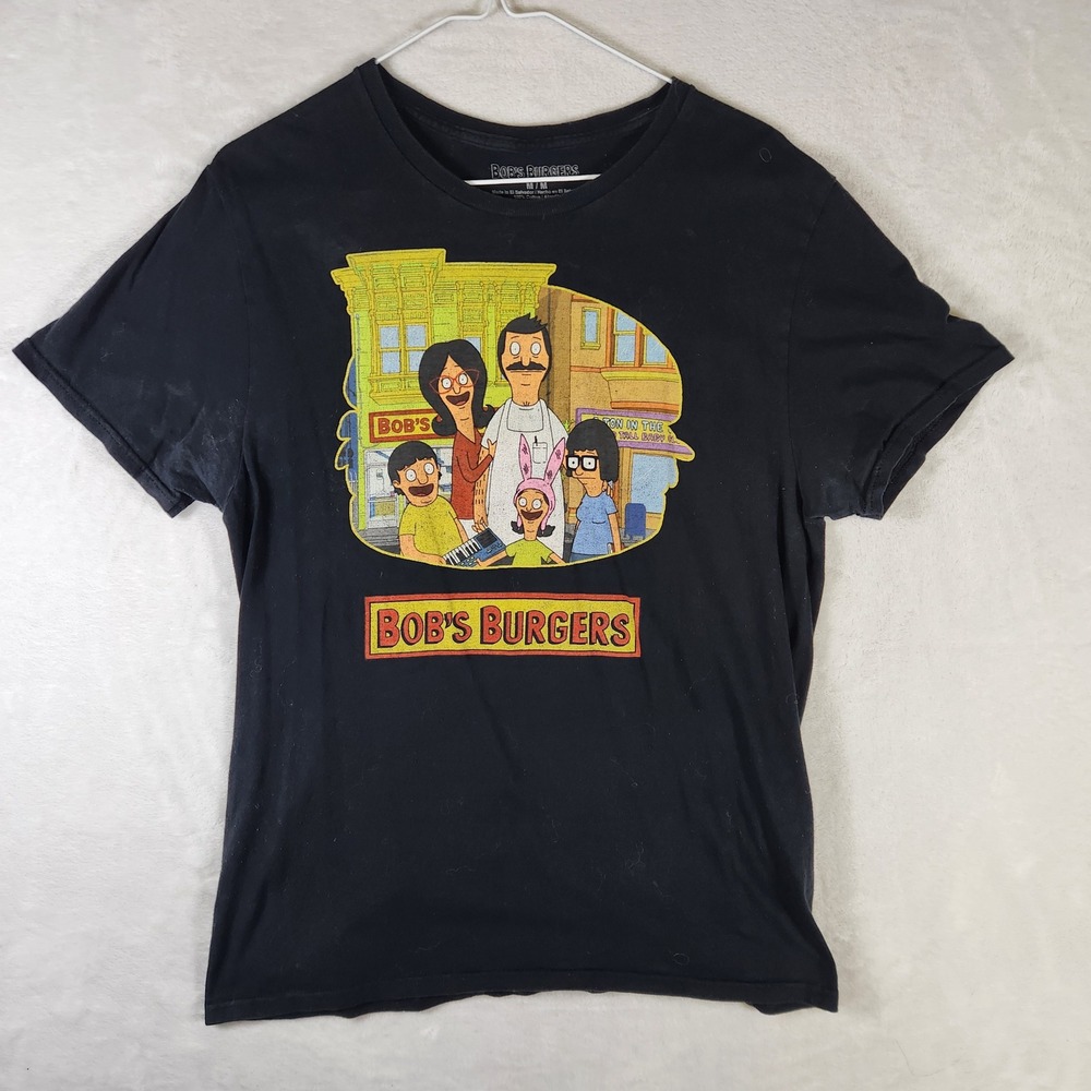 Bobs Burgers Family Graphic Print Mens T-Shirt Cartoon Tee‎ Shirt Medium